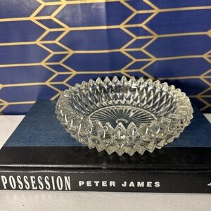 Round Cut ash tray or trinket dish